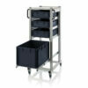 Carts for Euro boxes with pull-out shelves
