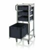 Carts with ESD boxes, 60×40 format, 134 cm high