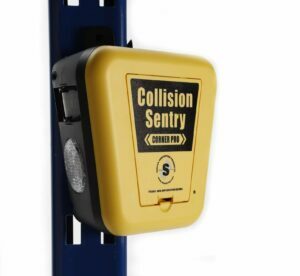 Collision Sentry Corner Pro device for protecting blind spots in the warehouse