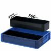 Wkładki plastikowe 560x183x50-150mm do pudełek w formacie EURO 600x400mm