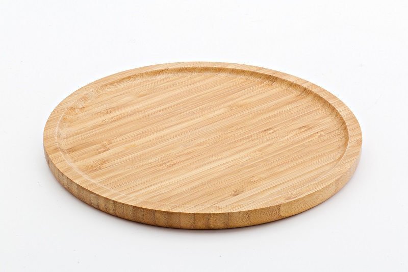round bamboo tray, serving tray, serving plate, bambukins, tray, plate