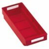 Raudonos spalvos plastikinės dėžutės 120x300x65mm