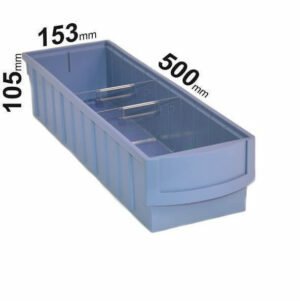 Boîtes profondes pour petites pièces TRAIN, 153x500x105mm