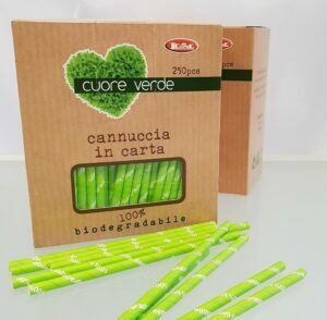 6mm organic paper straws, 14,5-21cm