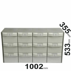 Block of 12 pull-out drawers 1002x355x533mm