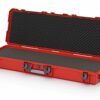 120x40x16,8cm raudonos spalvos lagaminas su minkštu įdėklu