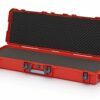 120x40x16,8cm raudonos spalvos rakinamas lagaminas su minkštu įdėklu