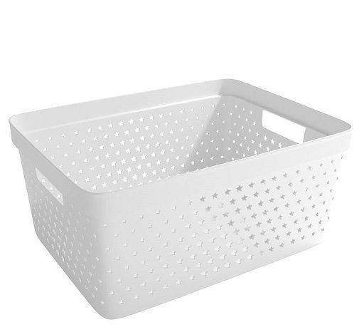 Perforated baskets and boxes