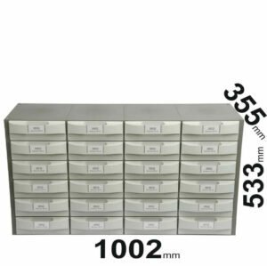 Block of 24 pull-out drawers 1002x355x533mm