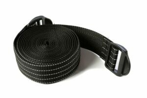 2,5m long, 5cm black, reflective belt for tightening protection
