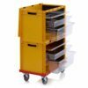Containers with pull-out drawers, trolley