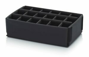 Soft 18-compartment insert with removable dividers