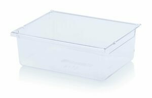 Transparent polycarbonate drawers 53x36x17,2cm