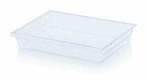 Transparent polycarbonate drawer 53x36x8,4cm