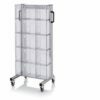 Vienpusiai aliuminio vežimėliai skaidriems atverčiamų stalčiukų moduliams