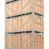 Konteineriai medinėmis sienelėmis bei grindimis, daržovėms laikyti, 224x112x111cm
