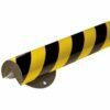 Ø30mm screw-on, reflective soft protective profiles, black with yellow color