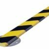 40x11mm screw-on protective profiles, yellow with black