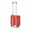 45x40x22,3cm raudonos spalvos 22l talpos apsauginis lagaminas su ratukais