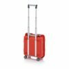 45x40x22,3cm raudonos spalvos, rakinamas 22l talpos apsauginis lagaminas su ratukais