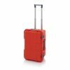 60x40x33,3cm raudonos spalvos 50l talpos, apsauginis lagaminas su ratukais