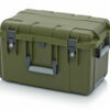 60x40x33,3cm žalios spalvos 50l talpos, rakinamas apsauginis lagaminas su ratukais