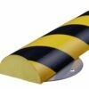 70x35mm screw-on protective profiles, yellow with black color