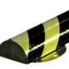 70x35mm screw-on reflective protective profiles, black and yellow
