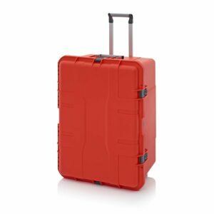 80x60x44,3cm raudonos spalvos 150l talpos apsauginis lagaminas su ratukais