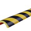 Geltonai juodas apsauginis profilis Ø50mm vamzdžiui