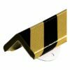 Screw-in, reflective protective profiles, yellow with black