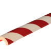 Raudonai baltas apsauginis profilis Ø30mm vamzdžiui