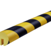 Ø40mm, geltonas ir juodas apsauginis profilis