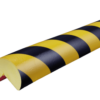 Ø62mm, kampinis geltonai juodas apsauginis profilis