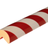 Ø62mm, kampinis raudonai baltas apsauginis profilis