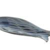 Zivs formā dekorēti keramikas šķīvji 25,5x10,5x1,8cm LEOU0009
