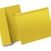 A4 formato užkabinami vokeliai, geltonos spalvos