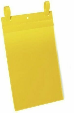 A4 vokeliai su dirželiais pakabinimui, geltonos spalvos