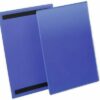 Magnetiniai vokeliai info kortelėms A4 210x297mm, mėlyni