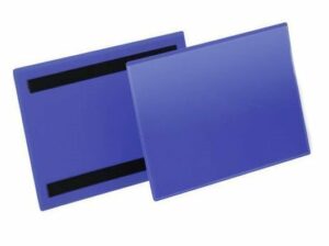 Magnetiniai vokeliai info kortelėms A5 H 210x148mm, mėlyni