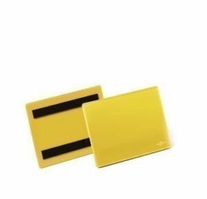 Magnetiniai vokeliai info kortelėms A6 H 148x105mm, geltoni