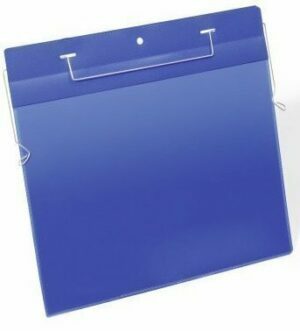 Pakabinami vokeliai su vieliniu fiksatoriumi, A4 H formato, mėlynos spalvos