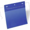 Pakabinami vokeliai su vieliniu fiksatoriumi, A5 formato, mėlynos spalvos