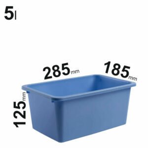 5l mėlynos spalvos Store LT sandėliavimo dėžutės 285x185x125mm, 78050602