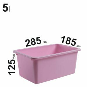 5l rožinės spalvos Store LT sandėliavimo dėžutės 285x185x125mm, 78051600