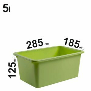 5l žalios spalvos Store LT sandėliavimo dėžės 285x185x125mm, 78050802