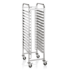 Stainless steel trolley for 60x40cm baking trays