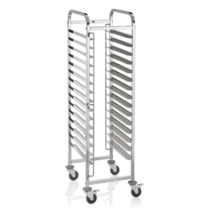 Stainless steel trolley for 60x40cm baking trays