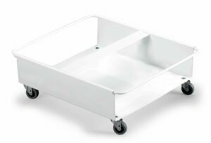 Metal trolley for 2, 60l containers