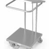 Pedal lift stainless steel cover for trolley